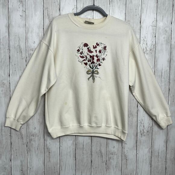 Vintage Graphic Pullover Sweatshirt Bundle Of 4 For Repurpose & Crafts Granny - Picture 5 of 13